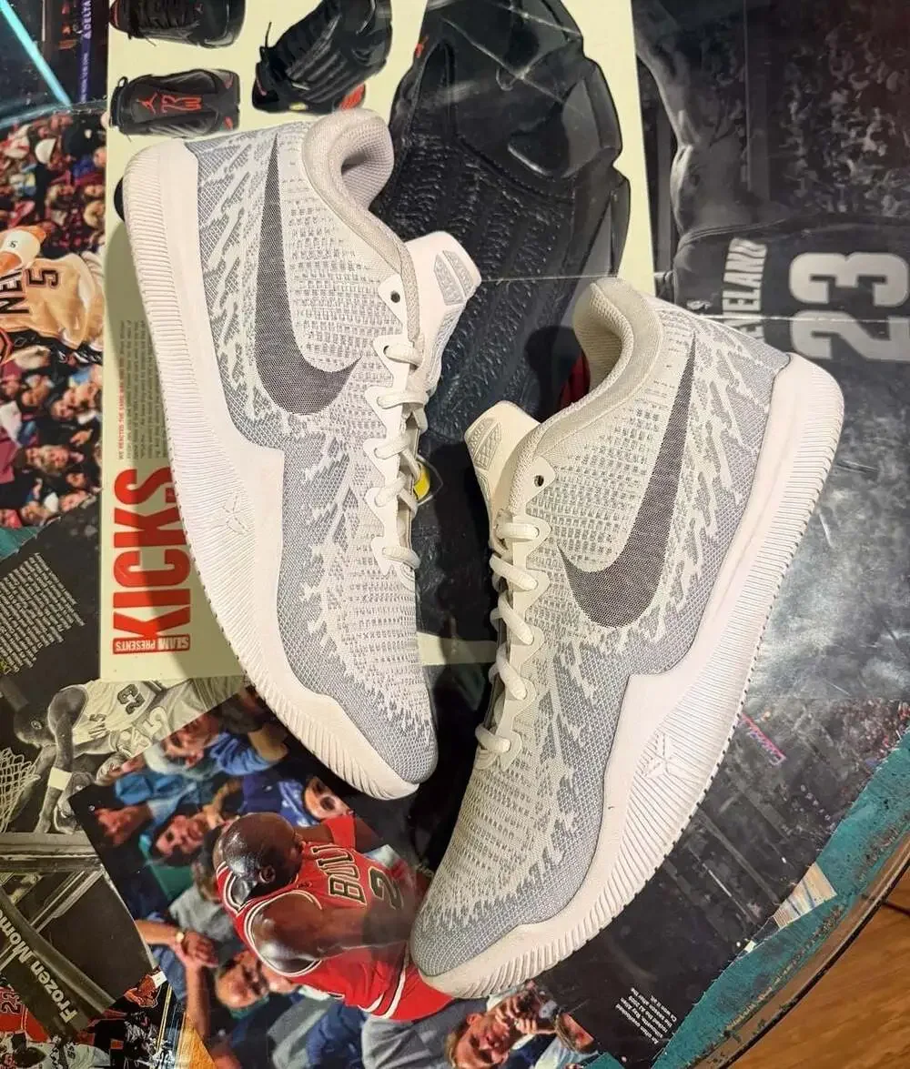 Nike Kobe Mamba Rage Pure Platinum White Basketball Shoes 908972-100